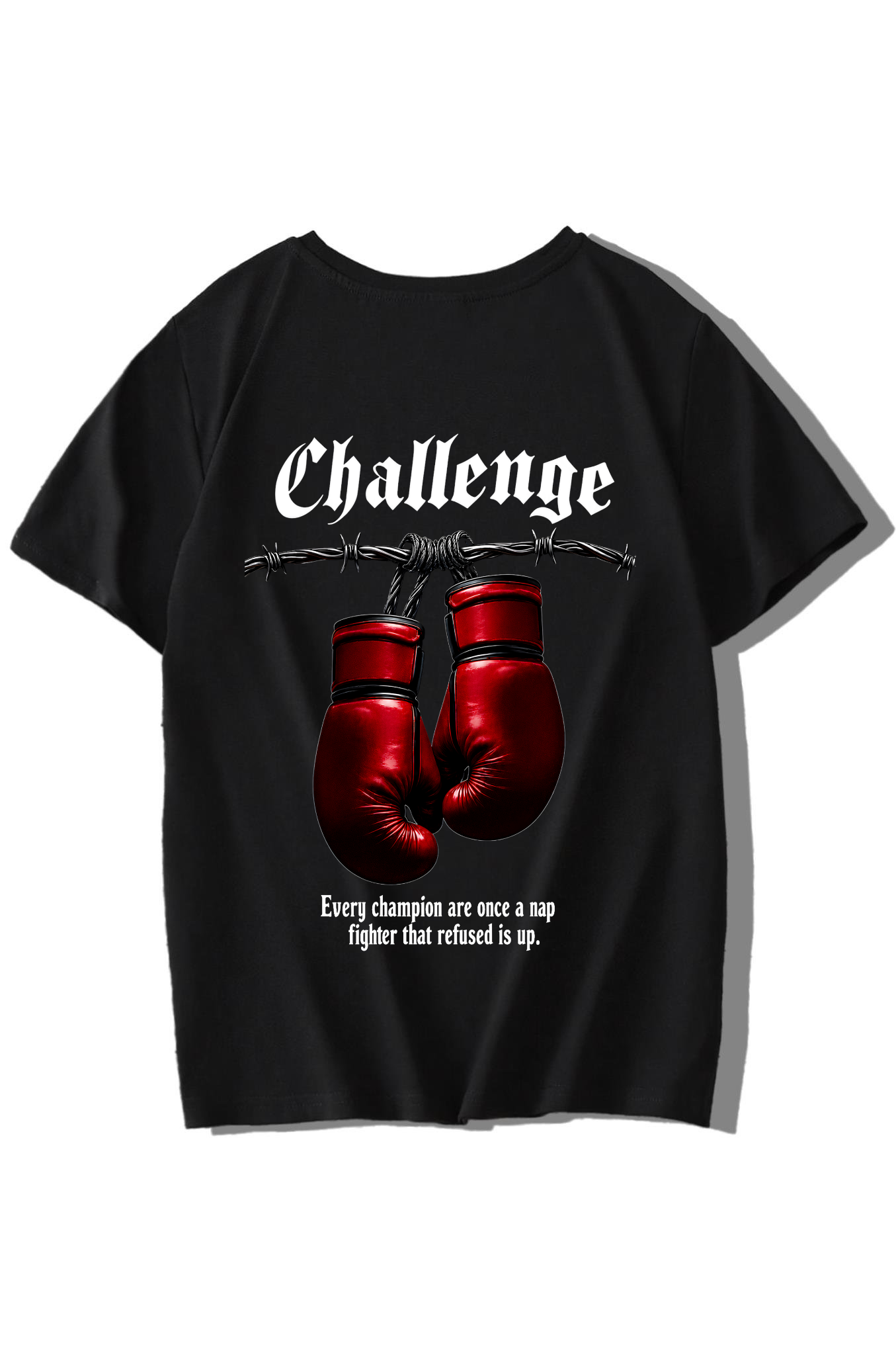 BRZ Kids Unisex Çocuk Boxing T-shirt Siyah