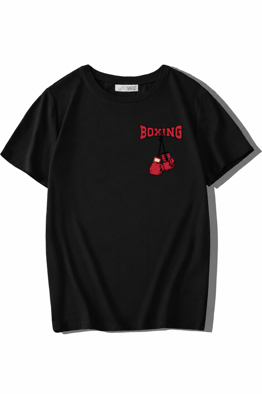 BRZ Kids Unisex Çocuk Boxing T-shirt Siyah