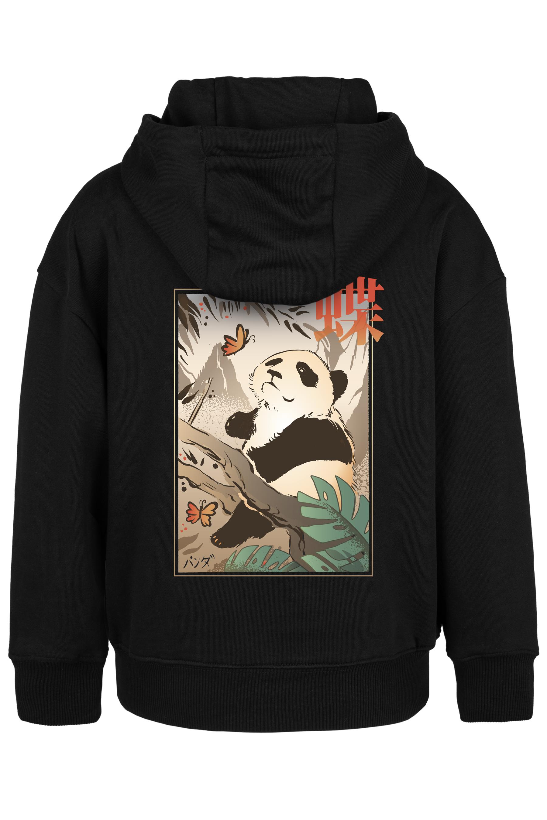 BRZ Kids Unisex Çocuk Butterfly and Japanese Panda Hoodie