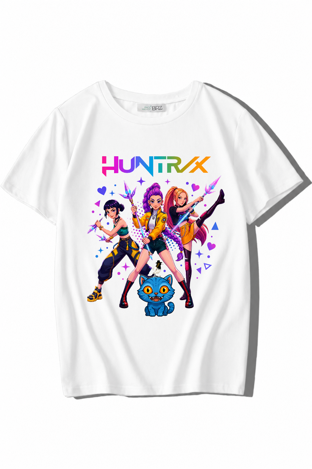 BRZ Kids Unisex Çocuk HUNTR/X T-shirt Beyaz