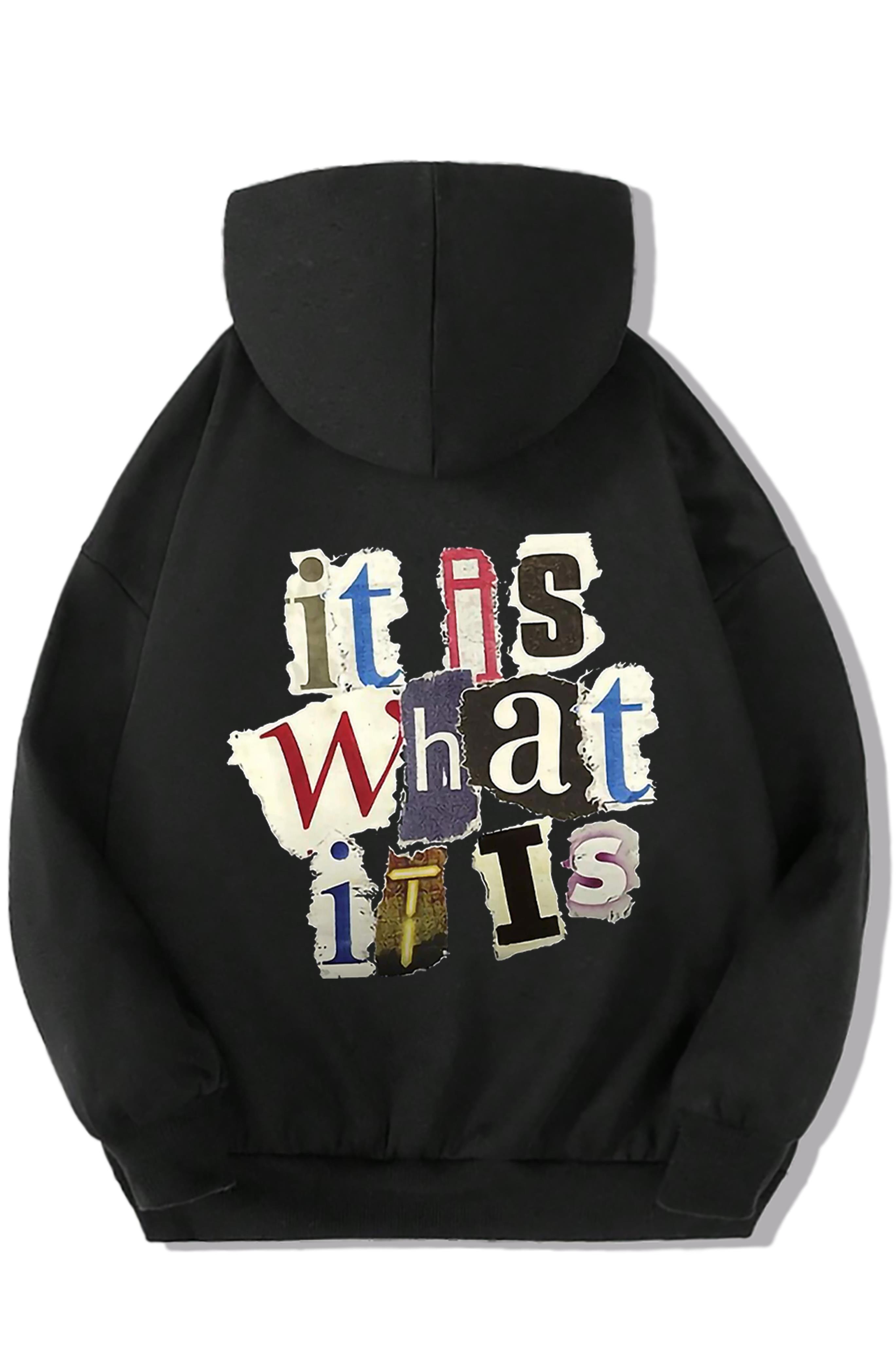 BRZ Kids Unisex Çocuk It Is What It Is Hoodie