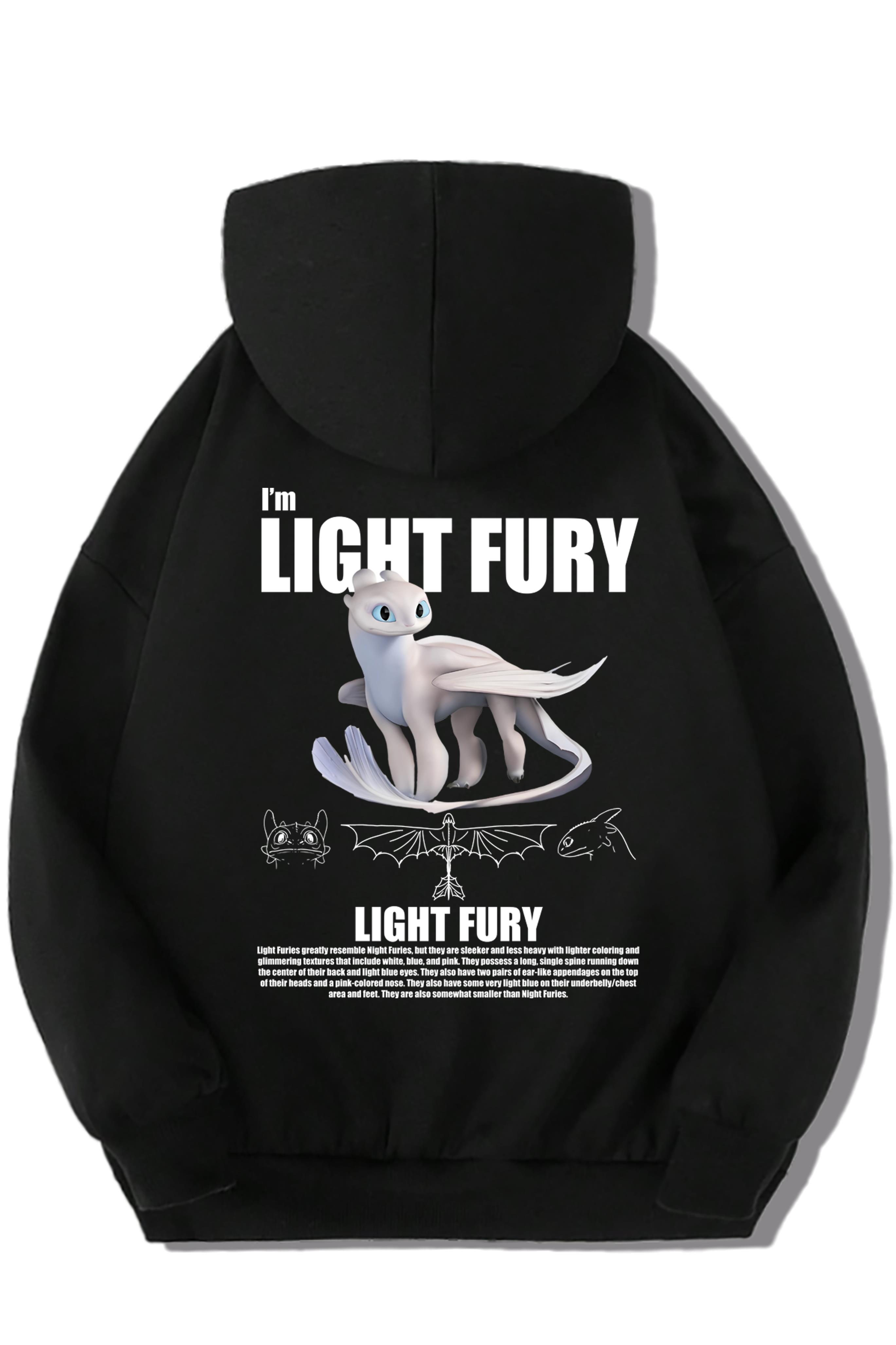 BRZ Kids Unisex Çocuk Light Fury Ejderhanı Nasıl Eğitirsin Hoodie