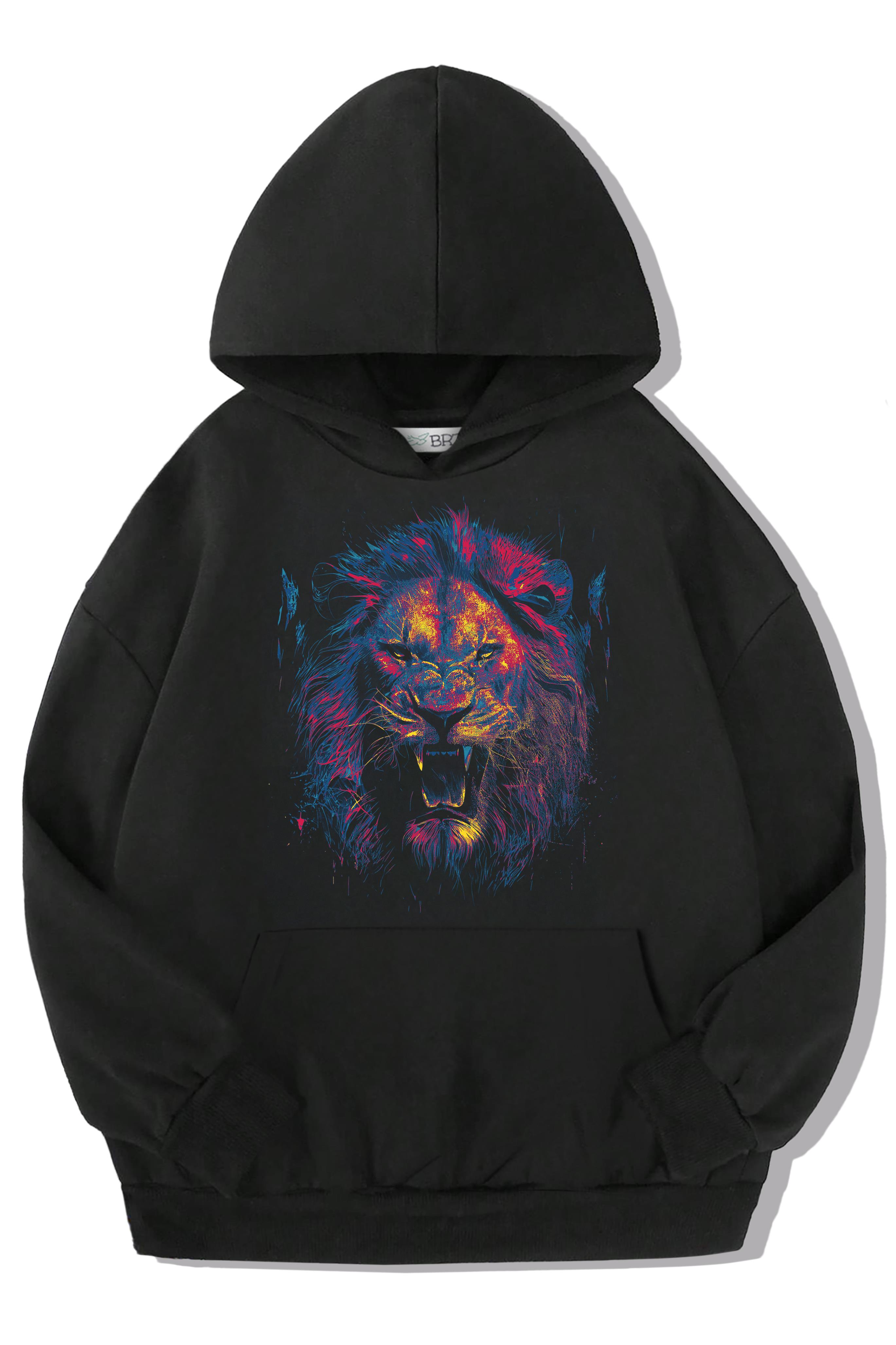 BRZ Kids Unisex Çocuk Lion Color Aslan Hoodie