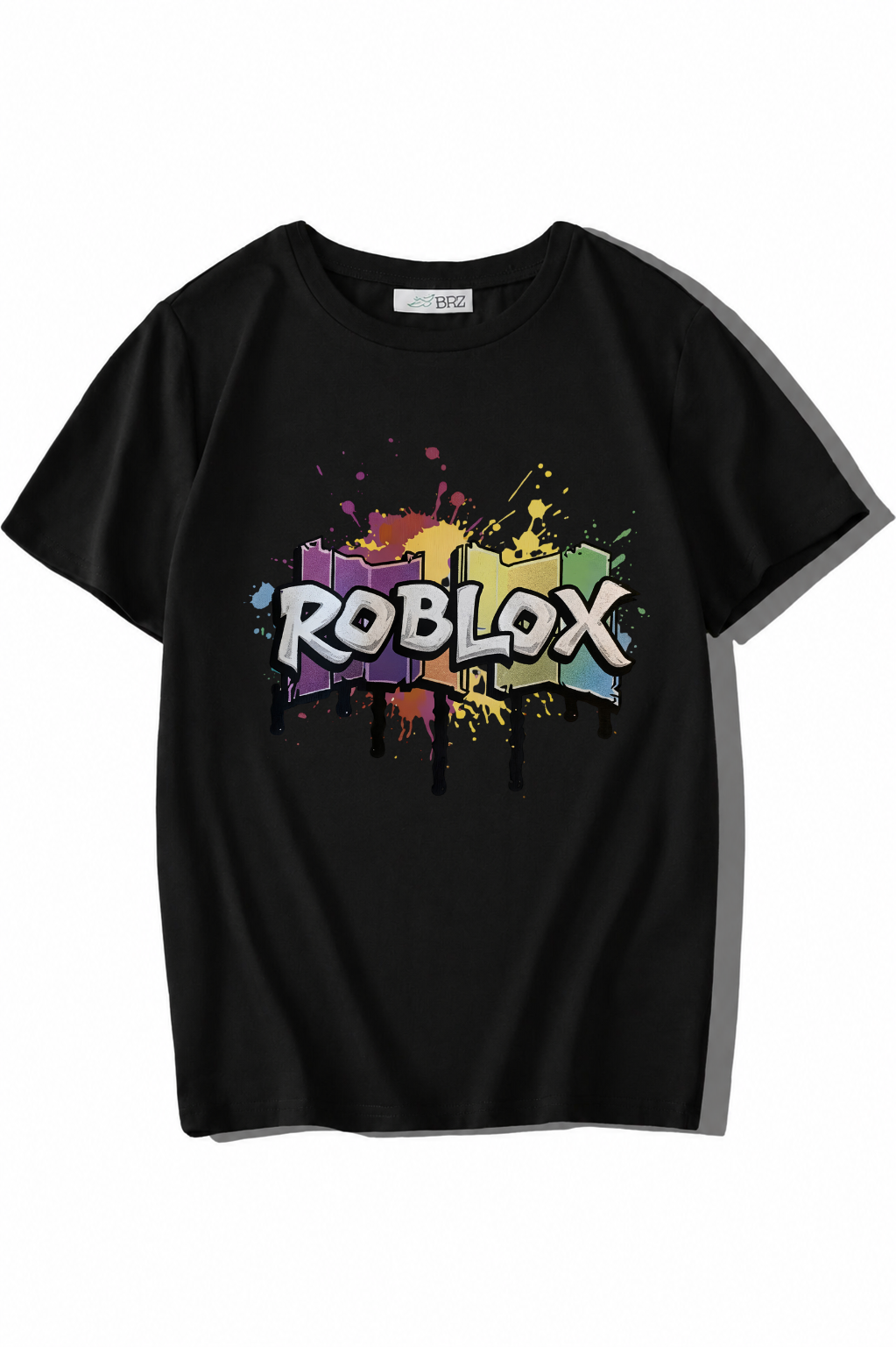BRZ Kids Unisex Çocuk Roblox T-shirt Siyah