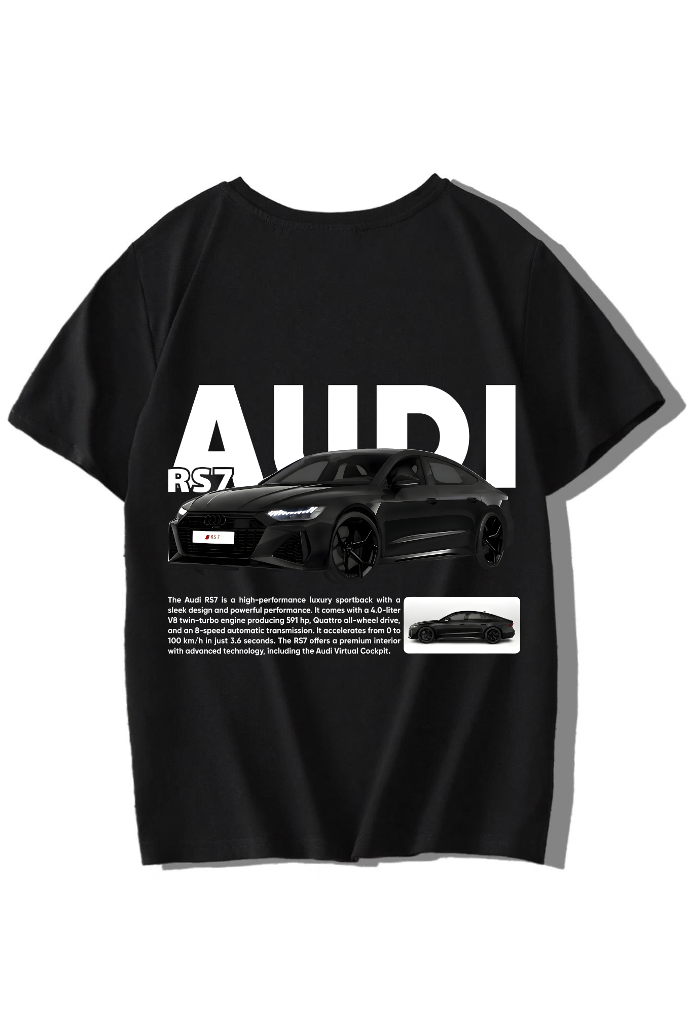 BRZ Kids Unisex Çocuk RS7 Audi T-shirt