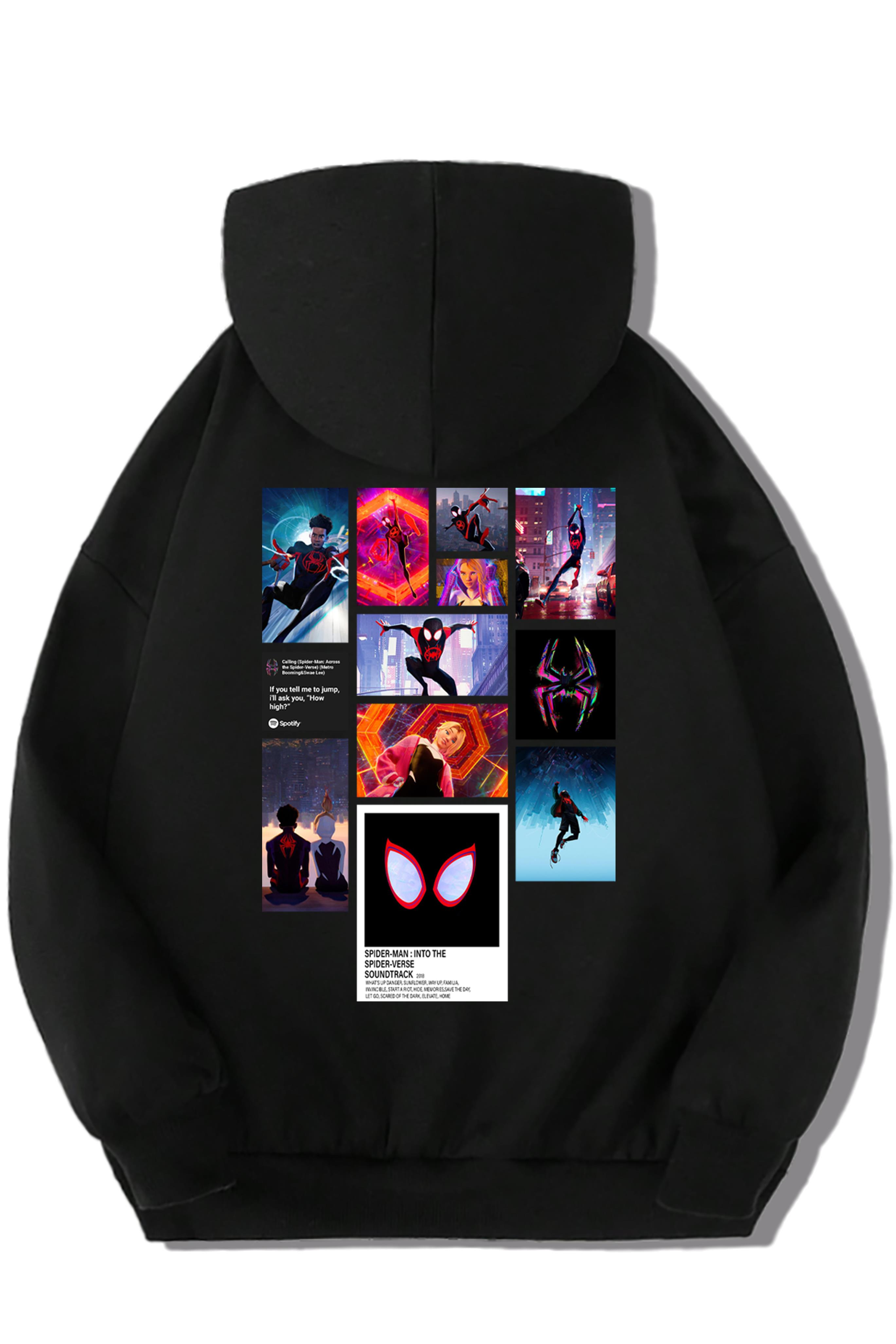 BRZ Kids Unisex Çocuk Spider-Man: Into The Spider Verse Hoodie