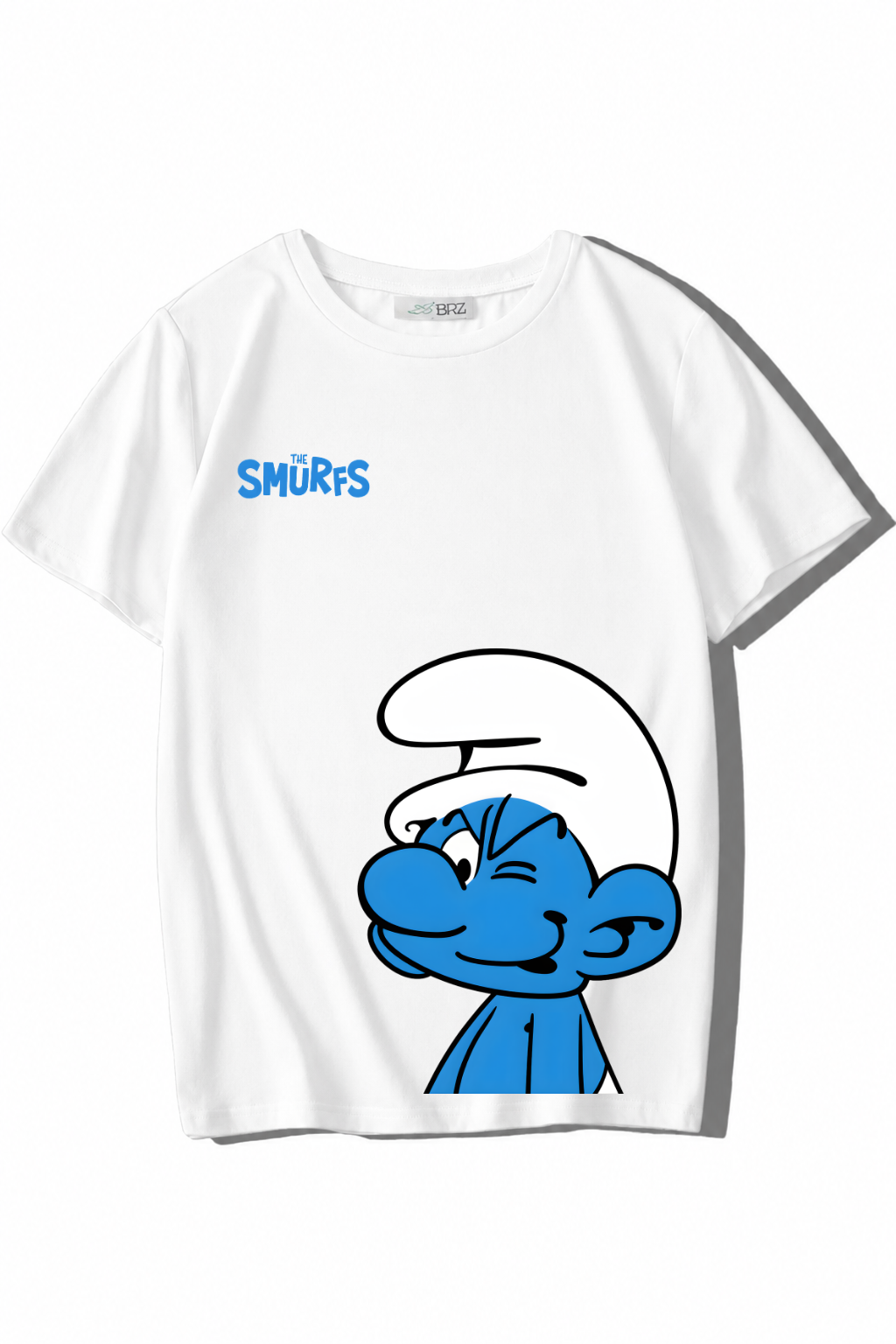 BRZ Kids Unisex Çocuk The Smurfs (Şirinler) T-shirt Beyaz
