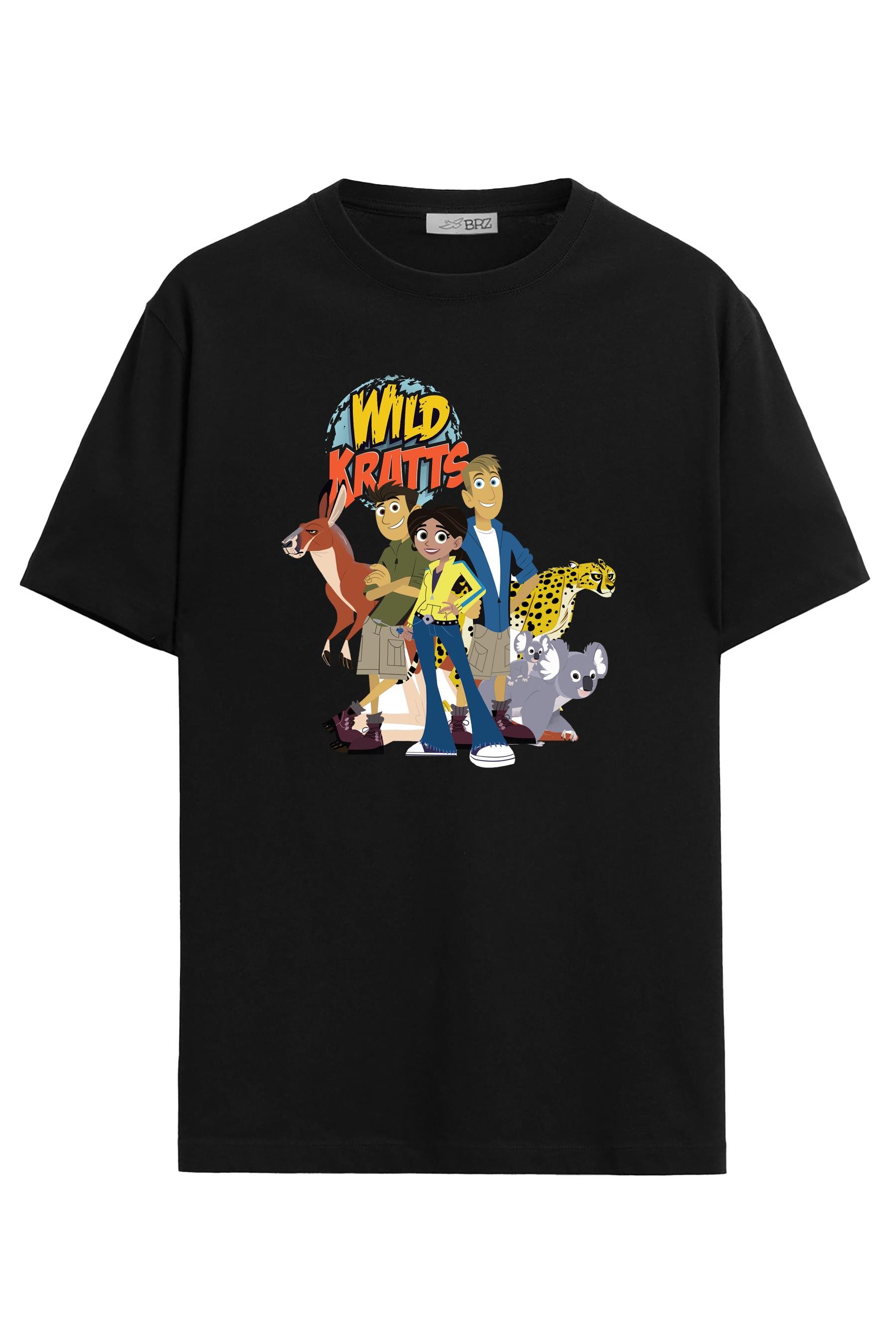 BRZ Kids Unisex Çocuk Wild Kratts T-shirt