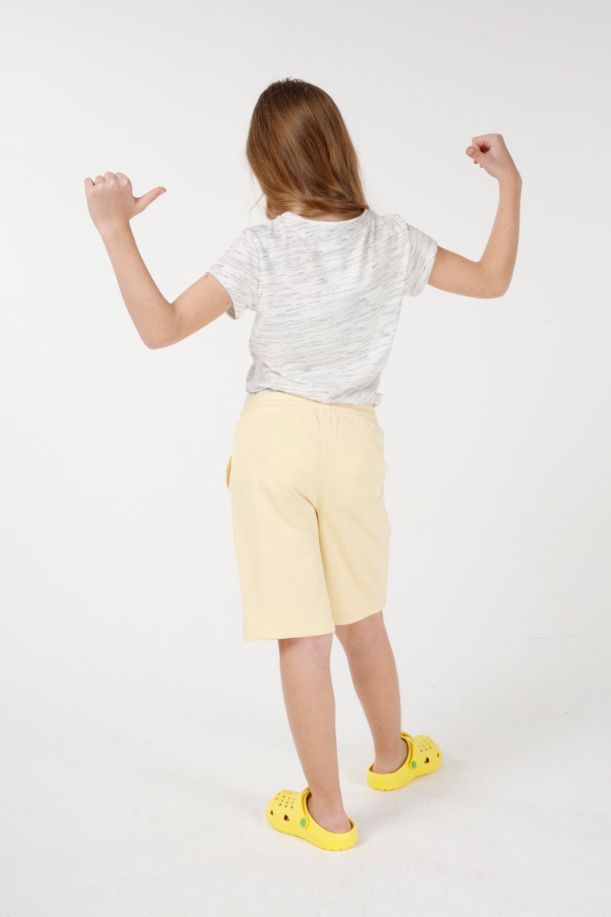 BRZ Kids Yıldız Baskılı Kız Çocuk Şort