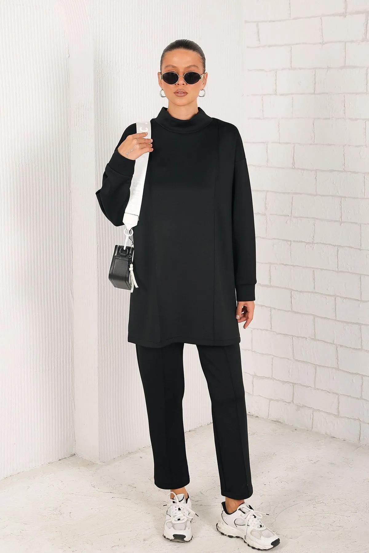 Melike Tatar Siyah Basic Scuba Takım