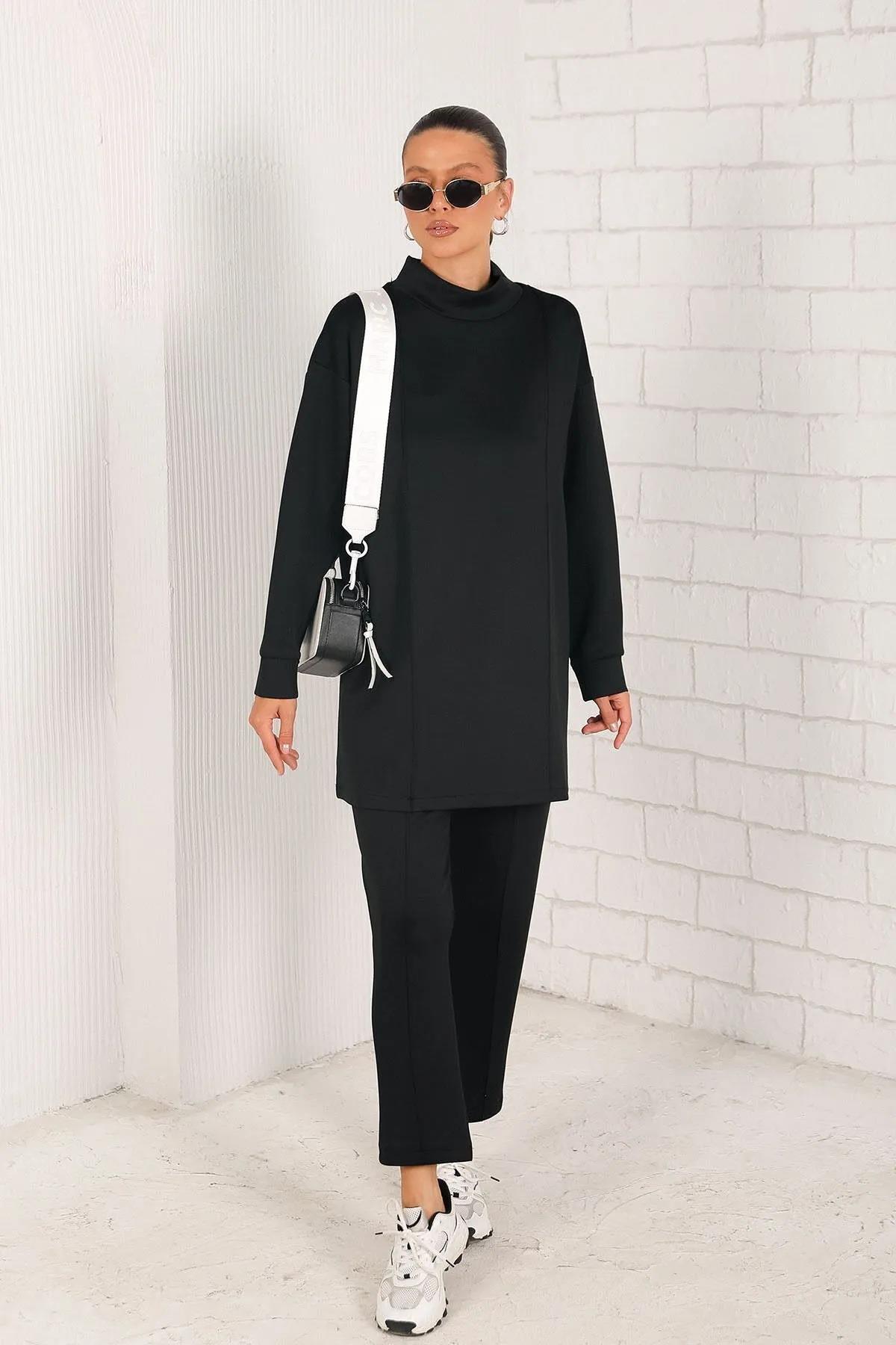 Melike Tatar Siyah Basic Scuba Takım