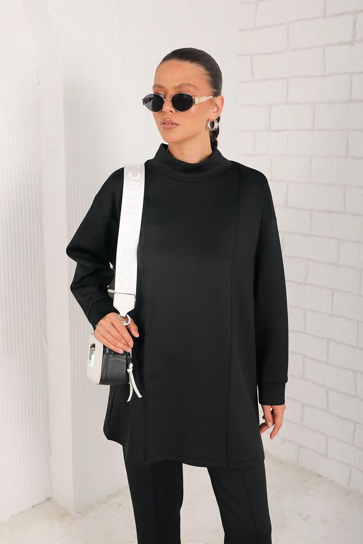 Melike Tatar Siyah Basic Scuba Takım