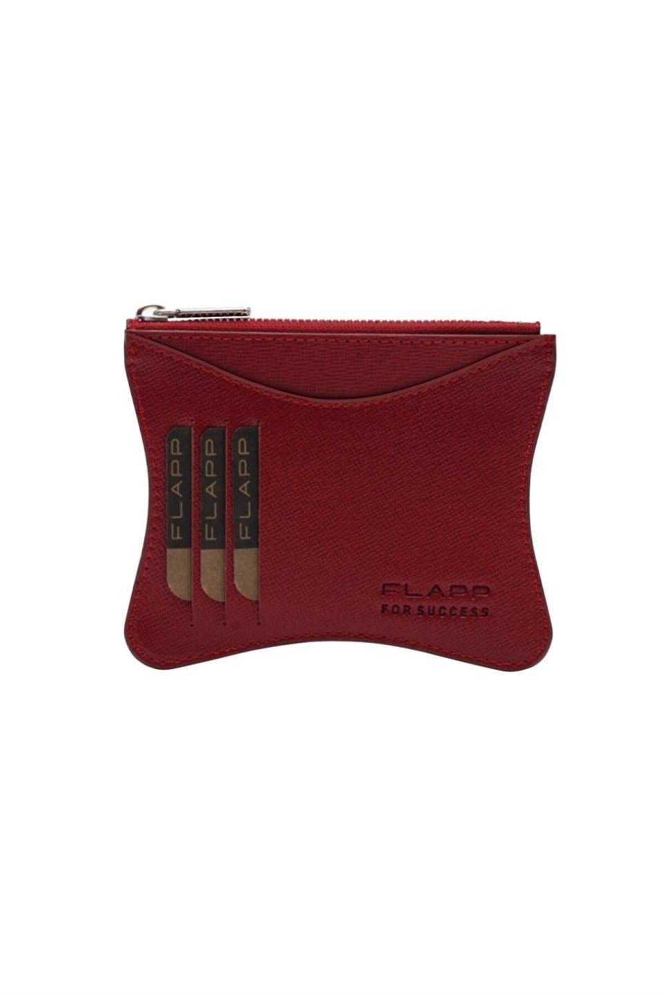 Flapp Deri Mürdüm Desenli Rfıd Korumalı Engelleyici Fermuarlı Bozukpara Gözlü Kadın Çanta Cüzdan