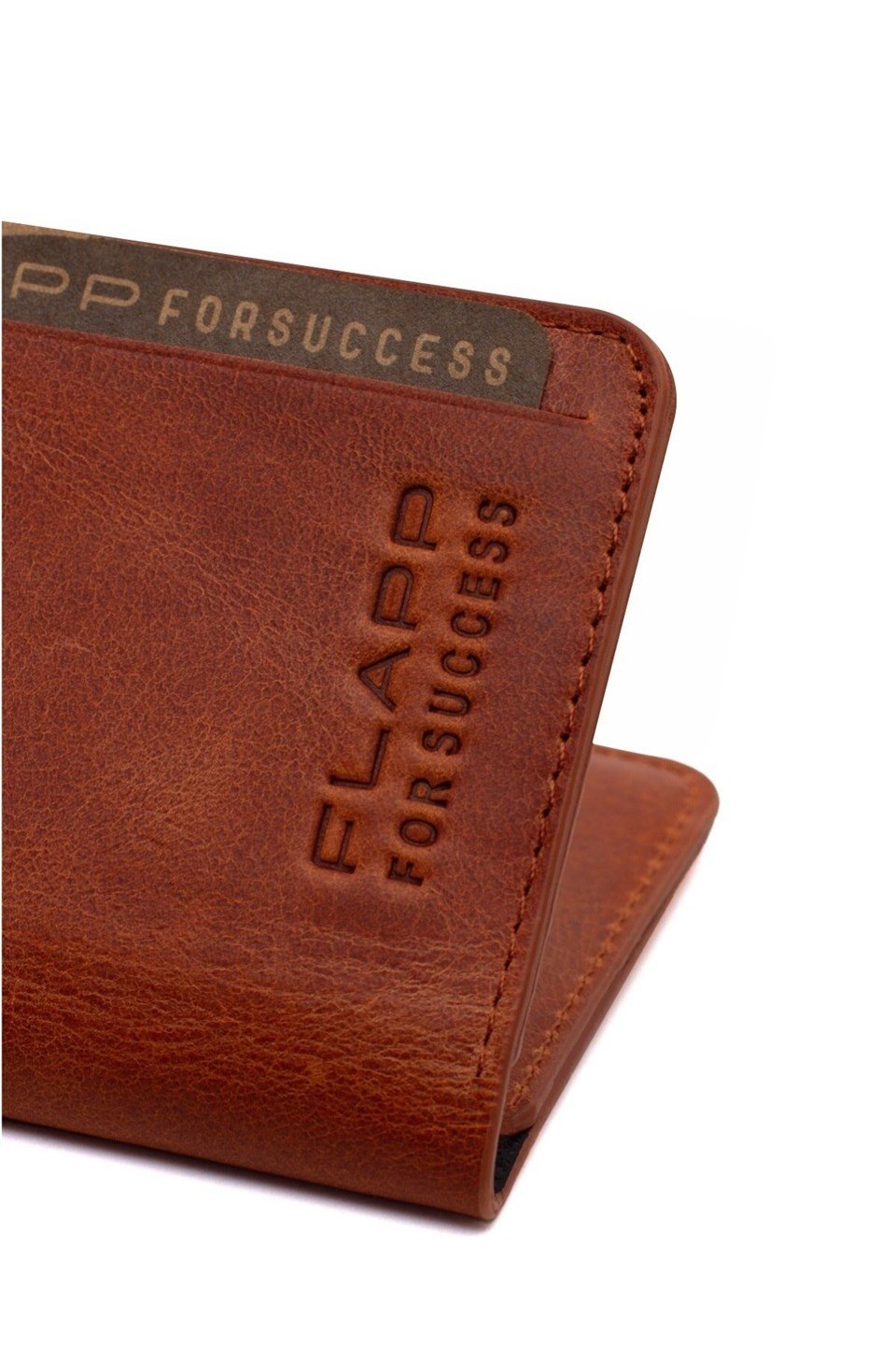 Flapp Hakiki Crazy Deri Rfıd Engelleyici Korumalı Mini Cüzdan Kartlık