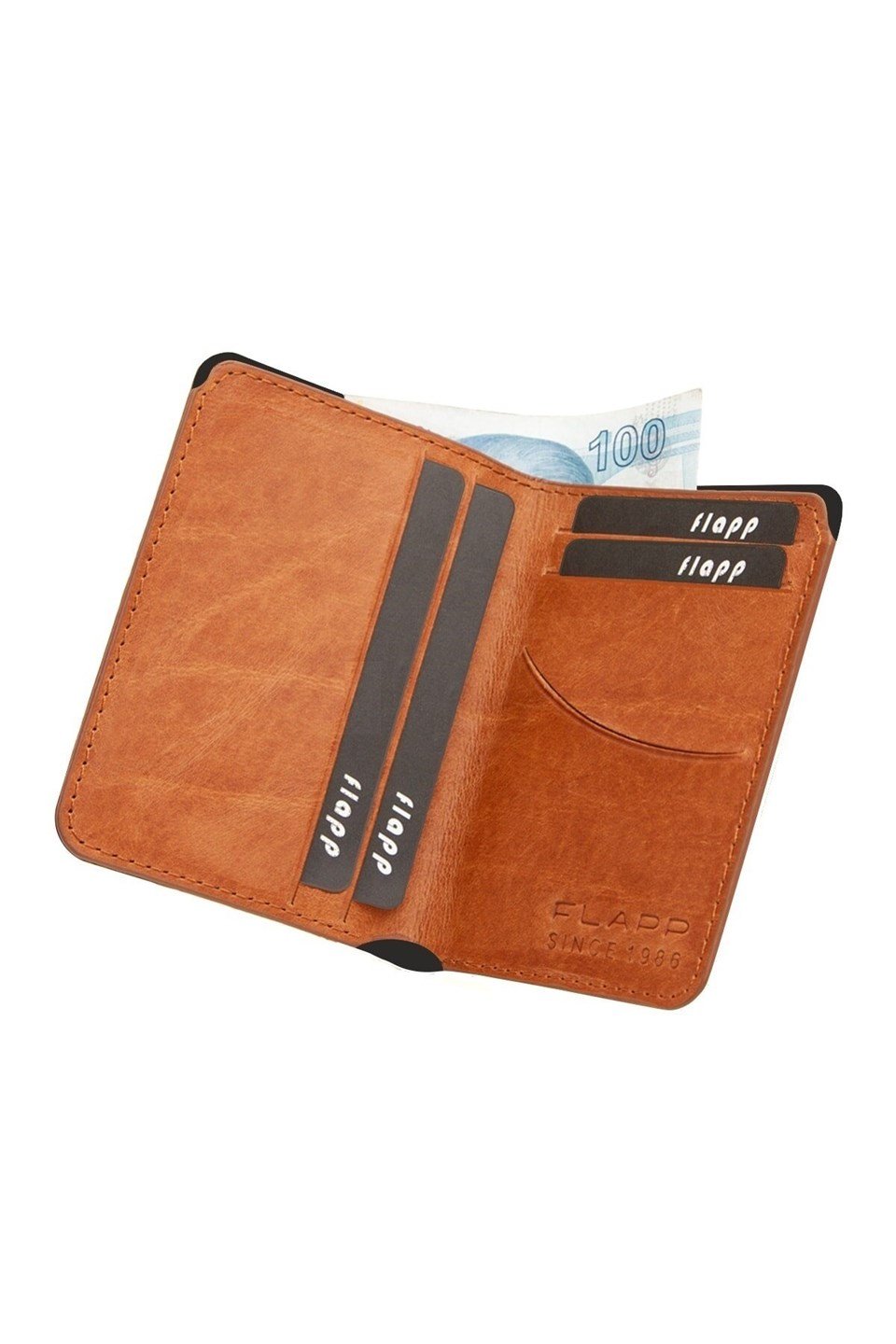 Flapp Hakiki Deri Crazy Taba Mini Kartlık