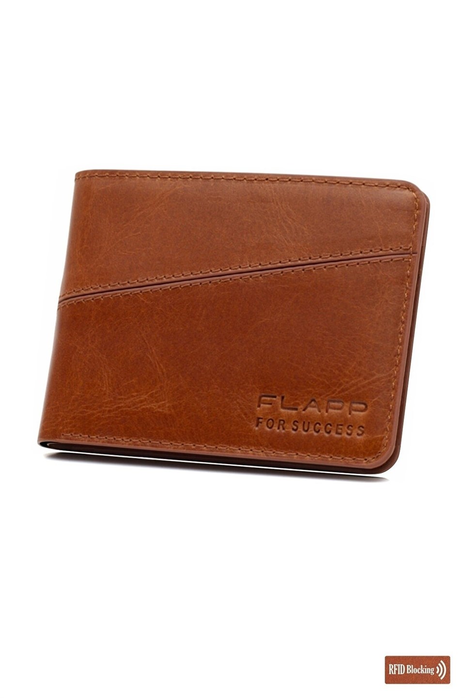 Flapp Hakiki Deri Crazy Taba Rfıd Engelleyici Mini