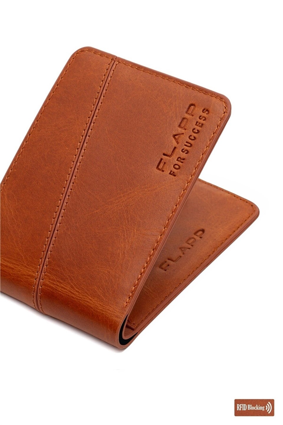 Flapp Hakiki Deri Crazy Taba Rfıd Engelleyici Mini