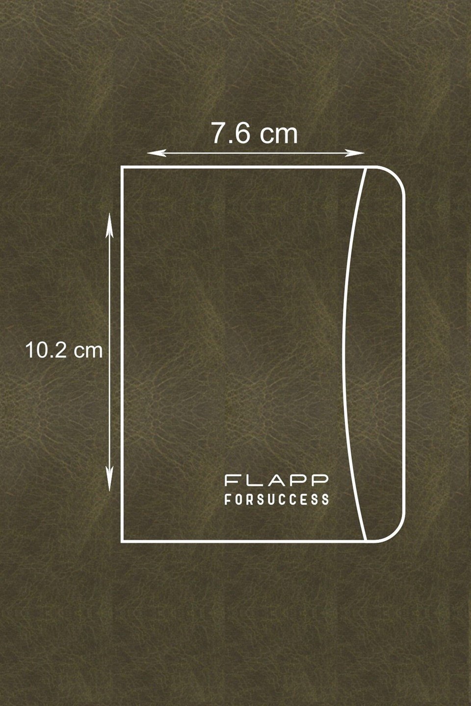 Flapp Hakiki Deri Crazy Yeşil Mini Kartlık