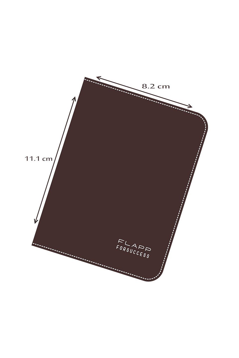 Flapp Hakiki Deri Kahverengi Dikey Cüzdan