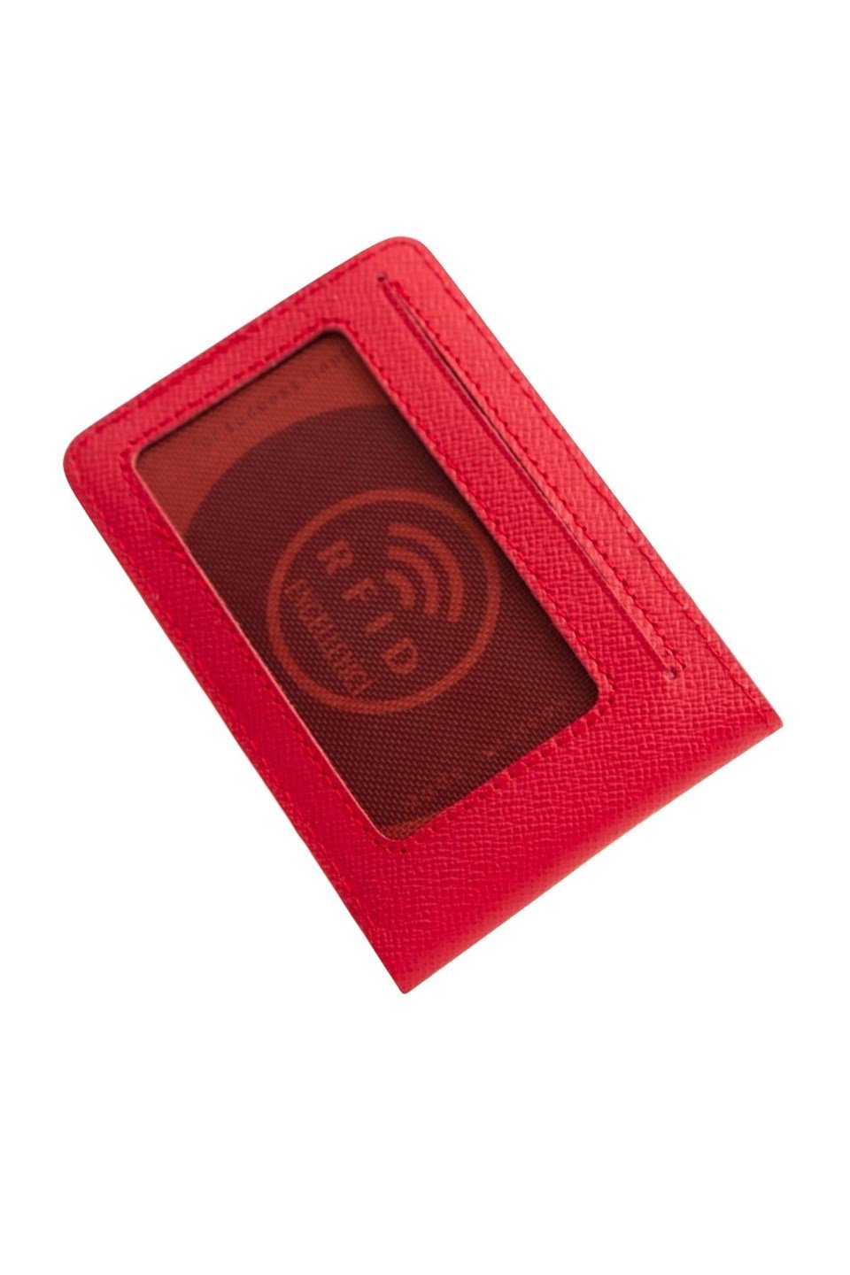 Flapp Hakiki Deri Kırmızı Unisex Cüzdan Kartlık