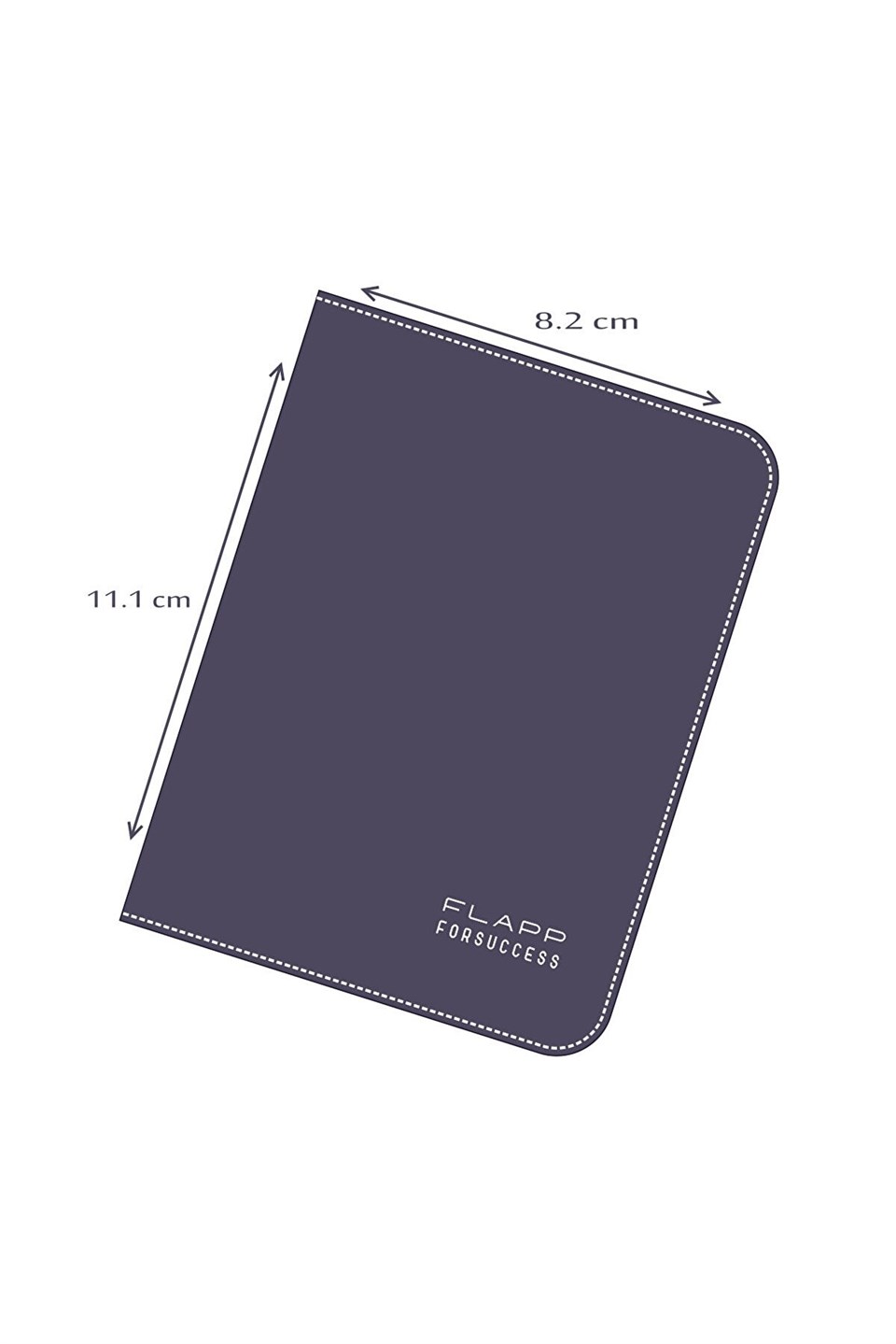 Flapp Hakiki Deri Lacivert Dikey Cüzdan