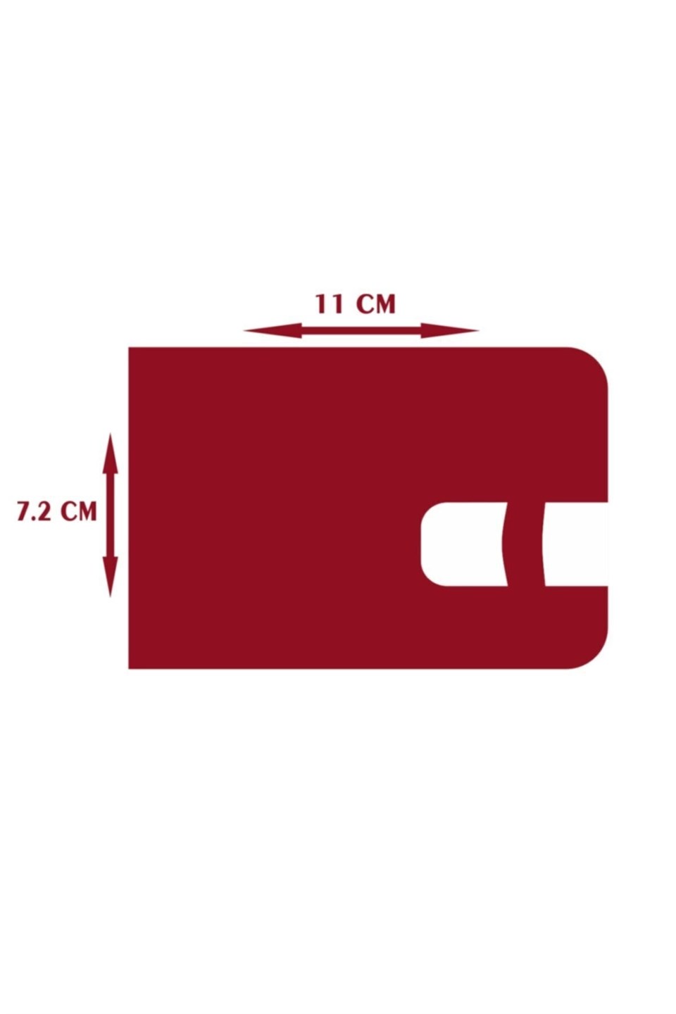 Flapp Hakiki Deri Mat Kırmızı Rfıd Engelleyici Korumalı Cüzdan Kartlık