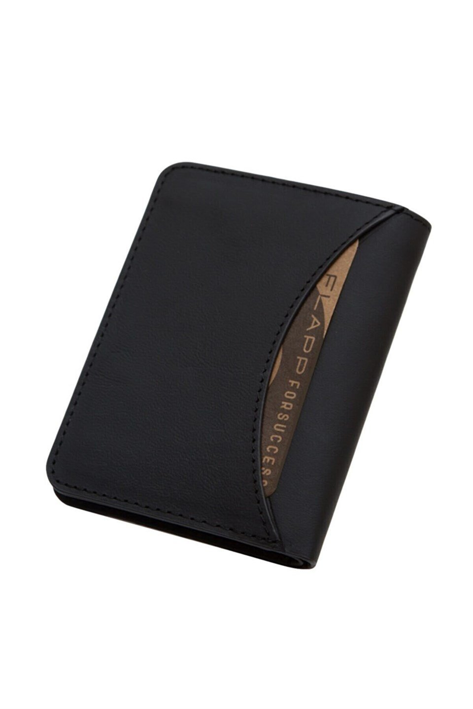 Flapp Hakiki Deri Mat Siyah Rfıd Engelleyici Korumalı Cüzdan Kartlık