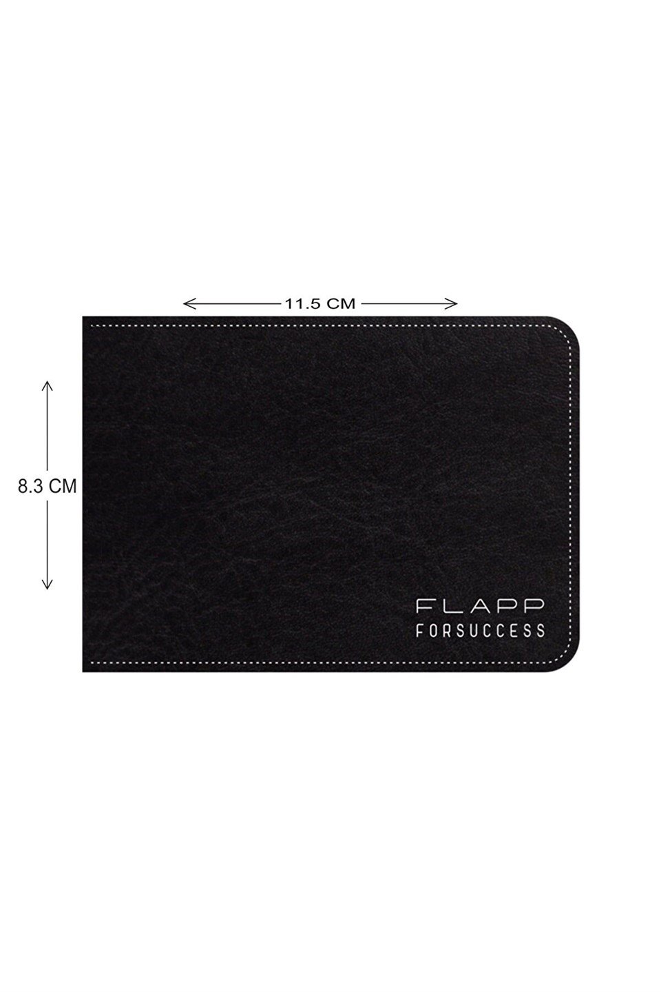 Flapp Hakiki Deri Mavi Kenar Boyalı Spor Cüzdan