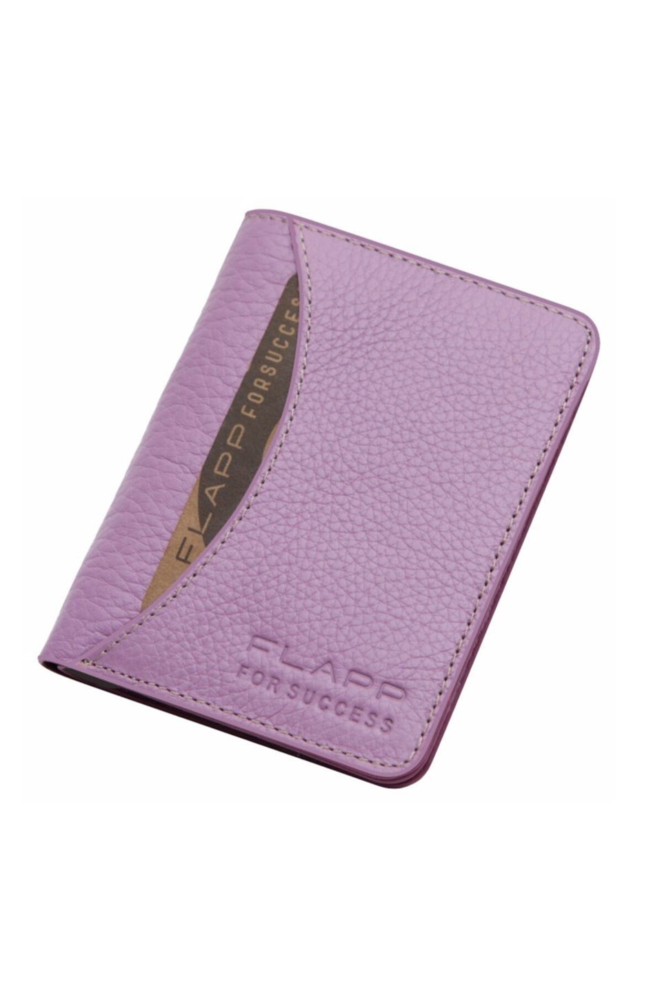 Flapp Hakiki Deri Pembe Rfıd Korumalı Kadın Cüzdan Kartlık