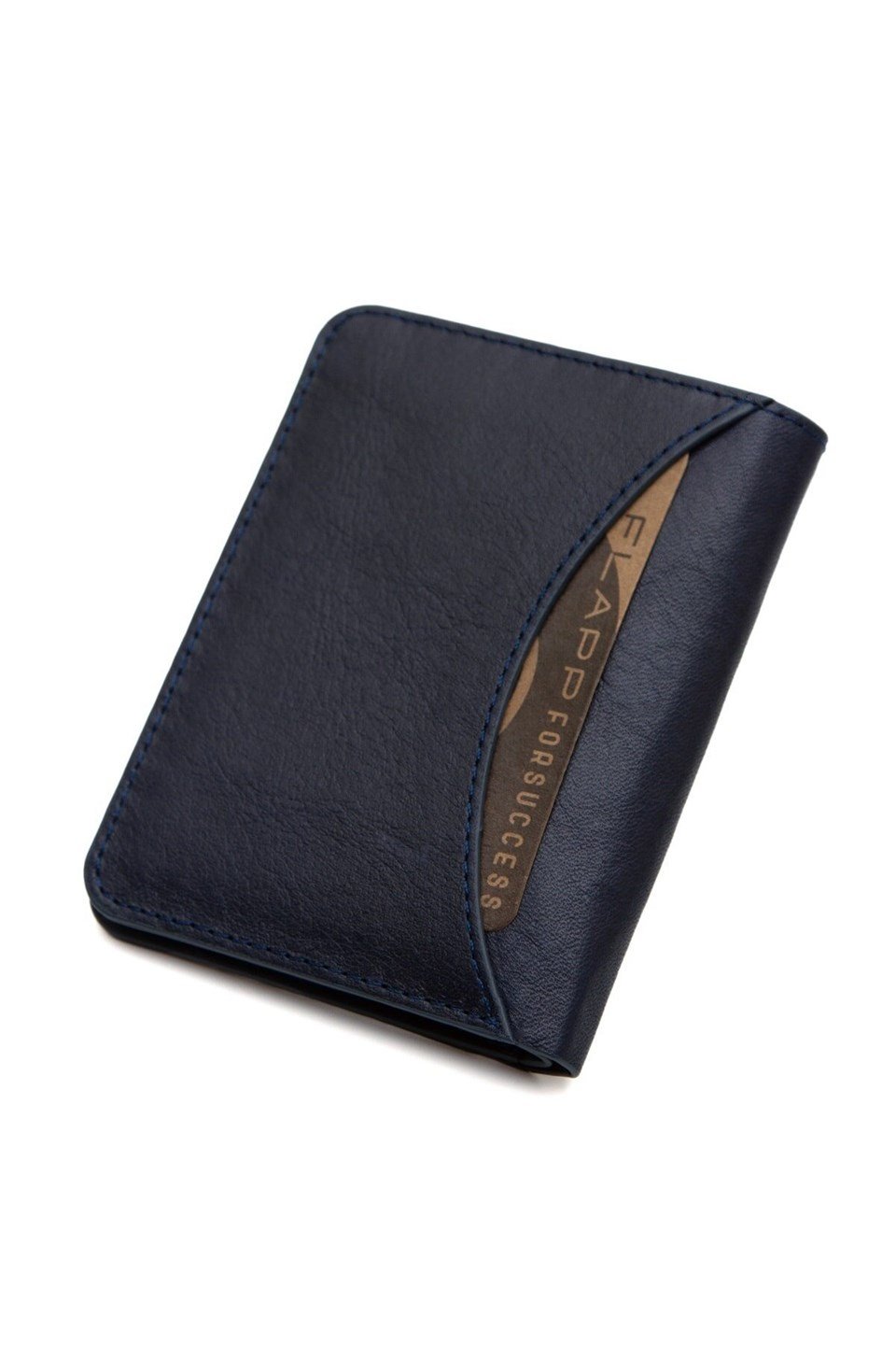 Flapp Hakiki Deri Rfıd Korumalı Unısex Lacivert Cüzdan Kartlık