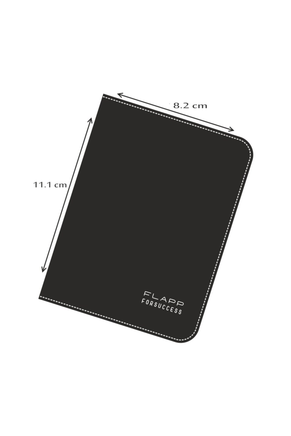 Flapp Hakiki Deri Siyah Dikey Cüzdan