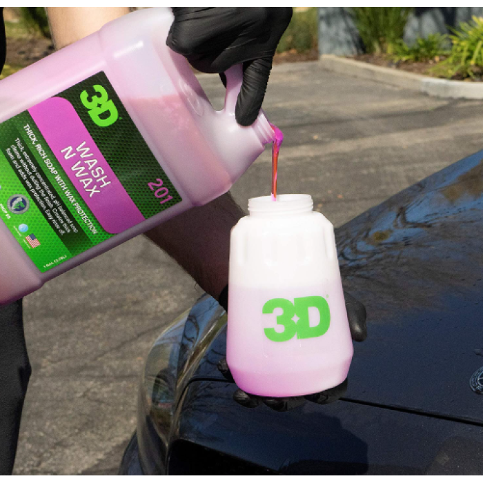  3D Wash N Wax Cilalı Oto Yıkama Şampuanı 1/128 Konsantre 3.79LT