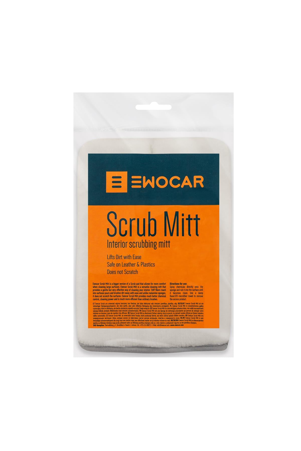EWOCAR Scrub Mitt - İç Detay Temizlik Eldiveni