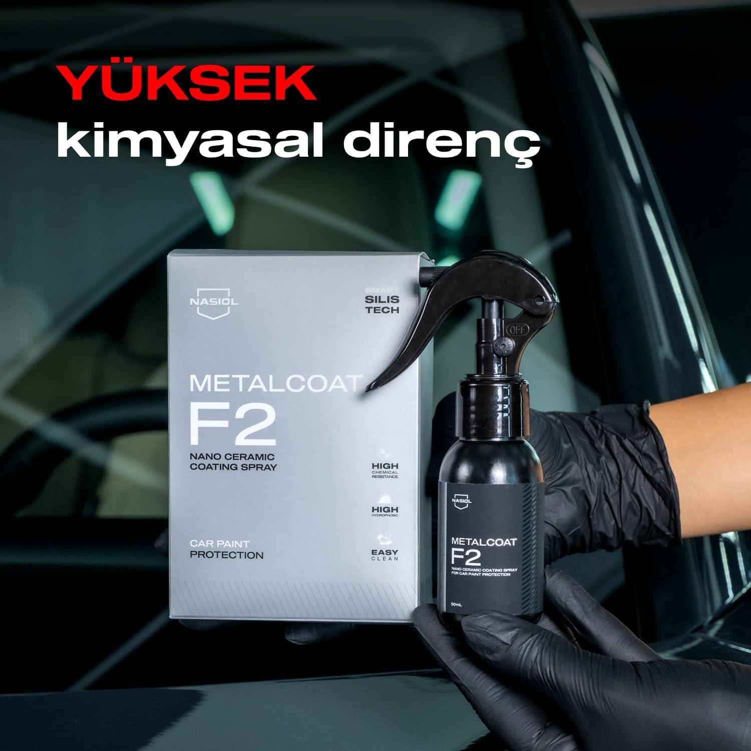 Nasiol Metalcoat F2 Sprey Nano Seramik Kaplama 50ml