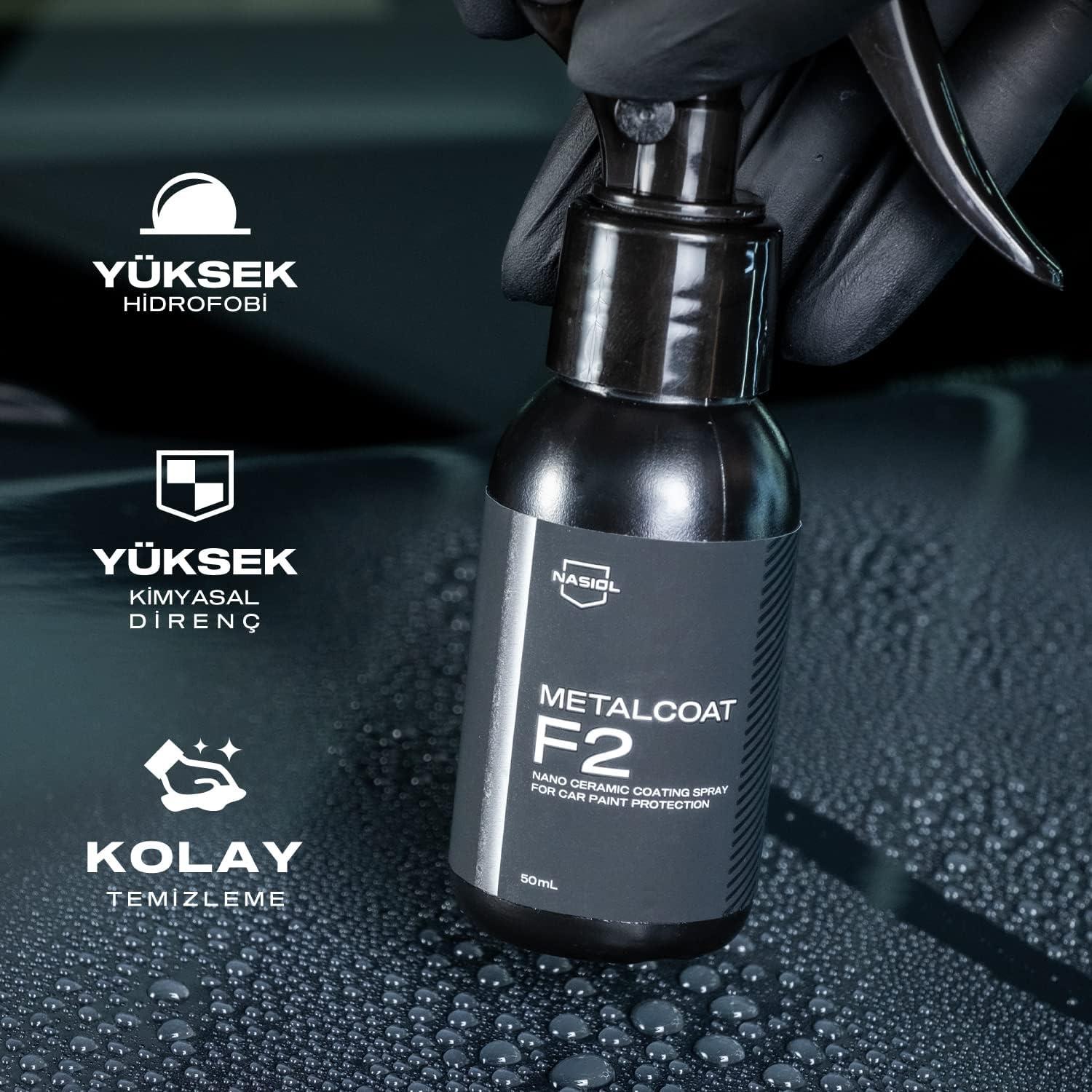 Nasiol Metalcoat F2 Sprey Nano Seramik Kaplama 50ml