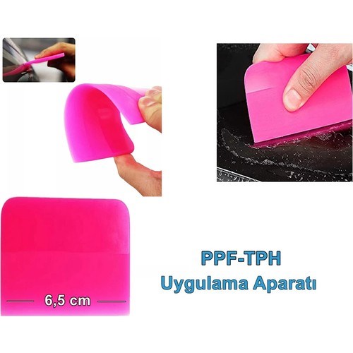Pembe Ragle Silikon PPF Çekme Aparatı 6,5 cm
