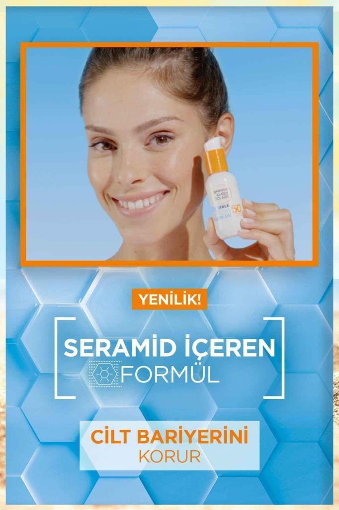 Ambre Solaire Invisible SPF50 Süper Uv Günlük Güneş Koruyucu Serum 30 ml