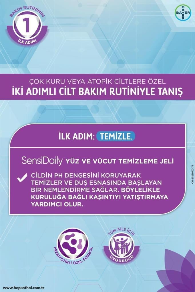 Bepanthol SensiDaily Yüz ve Vücut Temizleme Jeli 200 ml