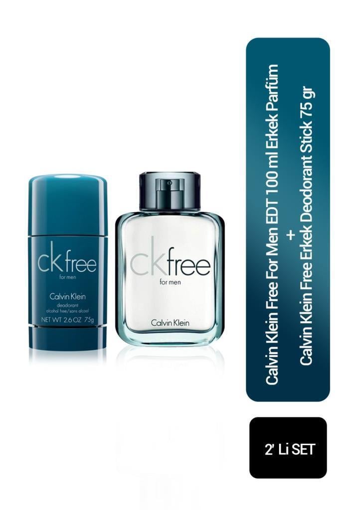 Calvin Klein Free EDT 100 ml Erkek Parfüm Seti 
