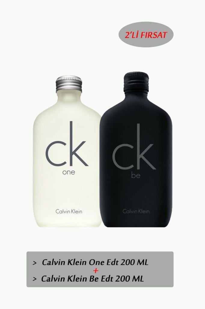 Calvin Klein One EDT 200 ml + Be EDT 200 ml Parfüm Seti