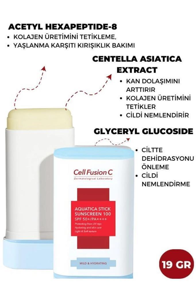 Cell Fusion C Aquatica Stick Sunscreen SPF50+ 19G Güneş Koruyucu
