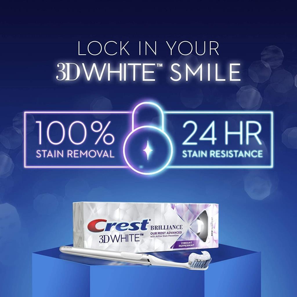 Crest 3D White Brilliance Vibrant Pepermint 110 gr Diş Macunu