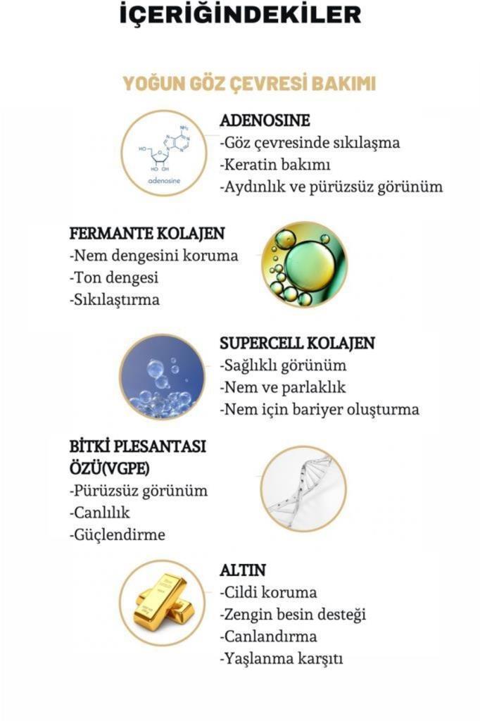 Dermal Gold Flash Foil Göz Maskesi 4 Gr