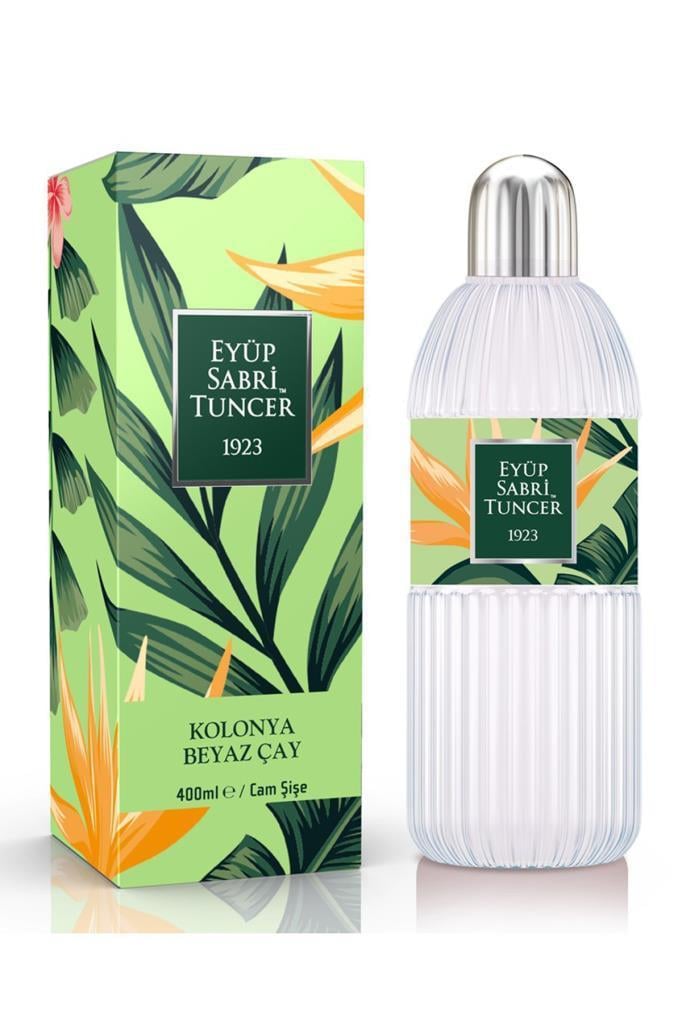 Eyüp Sabri Tuncer Beyaz Çay Cam Şişe Kolonya 400 ml