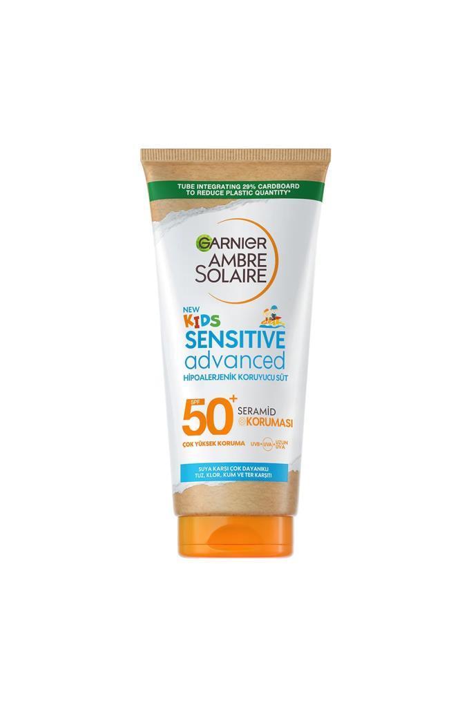 Garnier Ambre Solaire SPF50 Kids Sensitive Advanced 175 ml Çocuklar Güneş Koruyucu Süt
