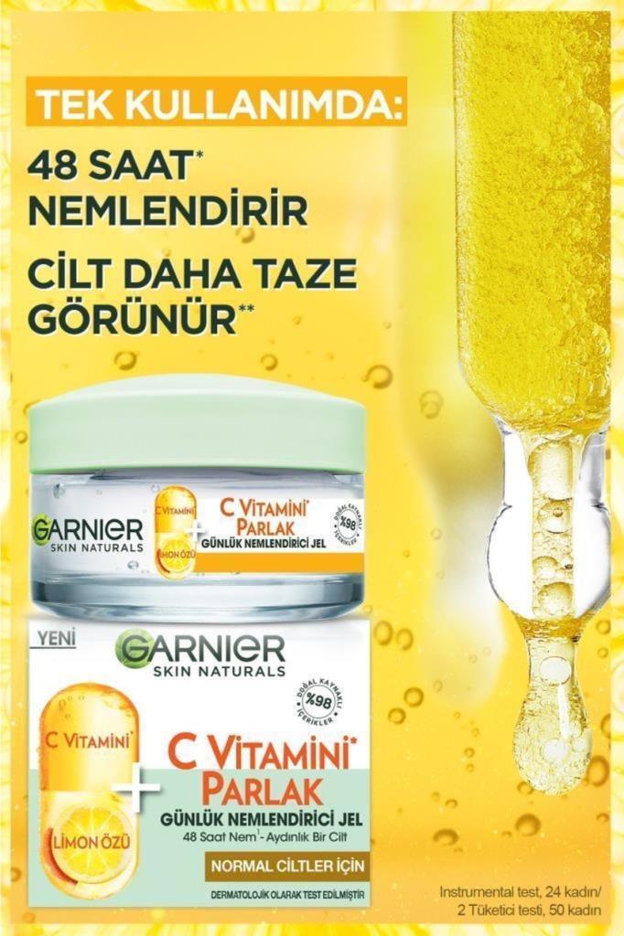 Garnier C Vitamini Parlak Günlük Nemlendirici Jel 50 ml