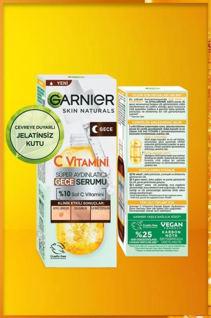 Garnier C Vitamini Süper Aydınlatıcı Gece Serumu 30 ML