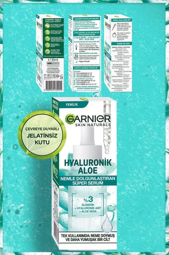 Garnier Hyaluronik Aloe Nemlendirici Ve Dolgunlaştırıcı Süper Serum 30 ml