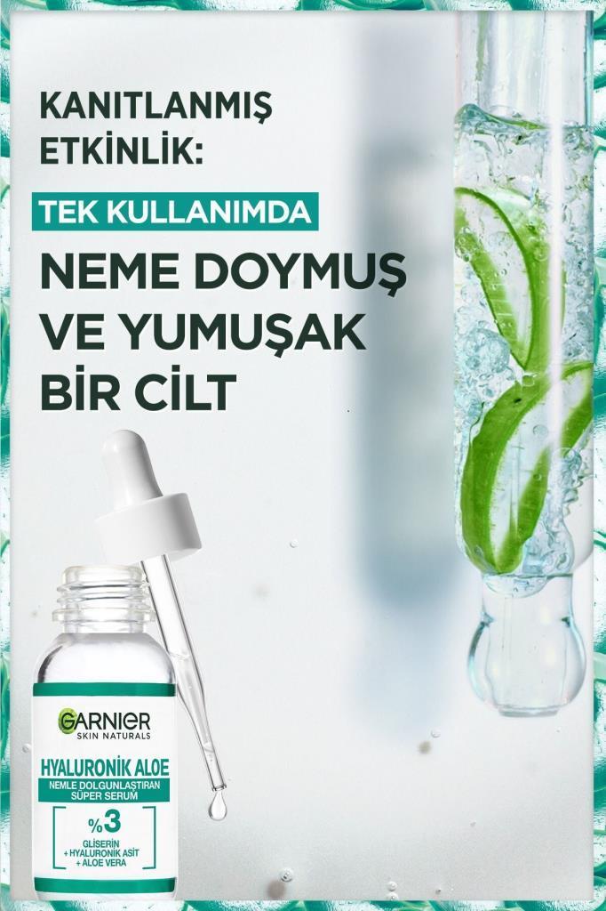 Garnier Hyaluronik Aloe Nemlendirici Ve Dolgunlaştırıcı Süper Serum 30 ml