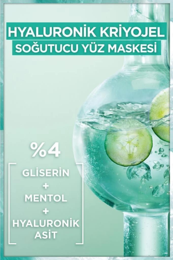 Garnier Hyaluronik Kriyojel Yorgunluk Karşıtı Soğutucu Yüz Maskesi